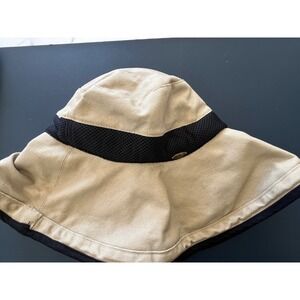 SCALA Collection Women's Beige Mesh Trim Sun Hat Wide Brim Bucket Hat